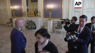 Indonesia president meets Dutch royals