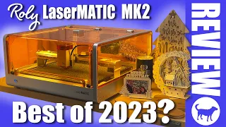 LaserMATIC MK2 Laser Engraving and Cutting Machine Review | Full Enclosure | Best Laser of 2023