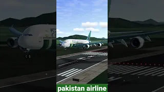 PIA airlines a380 landing rfs #pakistan  #landing
