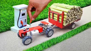 diy tractor mini petrol pump science project || @MiniCreative1 |@KeepVilla |@Plantrap689