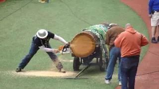 Portland timbers cutting the timber