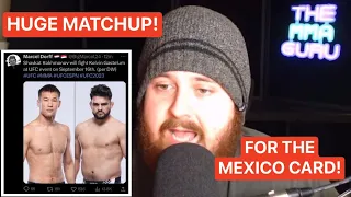 The MMA Guru Reacts To Shavkat Rakhmonov vs Kelvin Gastelum Being Announced for September 16!