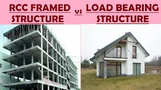 Difference between RCC Framed Structure and Load Bearing Structure