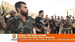 Syrian rebels acquire heavy weapons