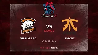 Viruts.pro против Fnatic, Третья карта, Гранд-финал Dota Summit 8