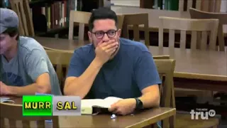 IMPRACTICAL JOKERS SAL'S AND MURS'S CHALLENGE IN LIBARY!