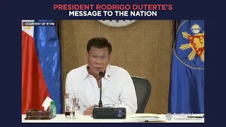 Part 2 of President Duterte's message to the nation |  recorded Monday, January 24