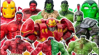 HULK SMASH Toys Collection Go~! Big Hulk, Hulkbuster, Iron Man, Green Red Hulk Toy Battle Royale #21