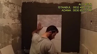 Banyo fayans böyle döşenir. fayans ustası - tile master