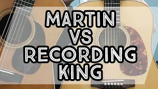 Martin D-28 Brazilian VS Recording King RD-328. How does it compare to the Martin?