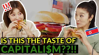My North Korean Mom Tries American Burger for the First Time