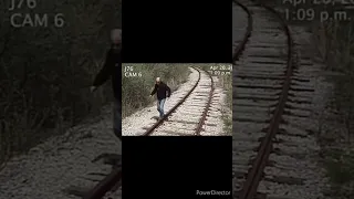 Камера засняла, как поезд сбил человека😰💀 #рекомендации #recommended #шортс #shorts #смерть #death