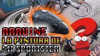 ARRUINE LA PINTURA DE MI  SPORTSTER !!!  MOTORES, MOTOS Y RECETAS