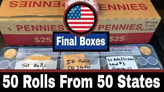 USA Penny Box Hunt #3 - 50 Rolls from 50 States