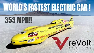 World's Fastest Electric Vehicle Bonneville Salt Flats 2021 - Powered by ReVolt Systems