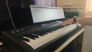 Eleven years old tries Roland FP-E50 Mariage d'amour