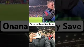 André Onana Saves Penalty vs F.C. Copenhagen. Fans Reaction #manutd #football #reaction #manchester