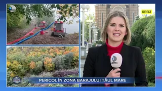 Stirile Kanal D (03.10.2022) - Pericol in zona barajului Taul Mare | Editie de pranz