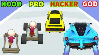 Build Your Vehicle - Noob vs Pro vs Hacker vs God