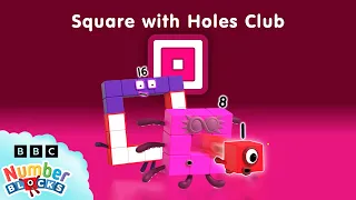 Square with Holes Club ⏹| Learn to count - Numberblocks Full Episodes | Maths for Kids