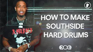 How To Make HARD DRUMS (Southside, Pyrex, HenneyMajor) | Fl Studio (Drum Tutorial)