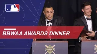 Baseball's biggest stars honored at '18 BBWAA Dinner