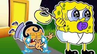 BABY, PLEASE COME BACK HOME ! Very Sad Story Animation | Poor baby Spongebob Life