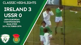 CLASSIC HIGHLIGHTS | Ireland 3-0 USSR - 1976 UEFA European Championships Qualifier
