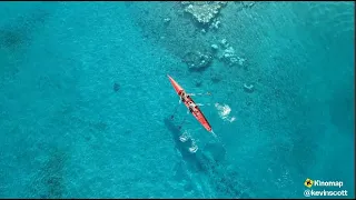 Row french Polynesian waters with Kinomap