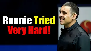 Ronnie O'Sullivan Acted Mercilessly in The Key Moments of The Match!