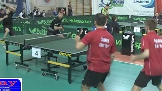 ZAIKIN, FILATOV vs GADIEV, ZHMUDENKO Russian Club Premier League 4 Tour Table Tennis