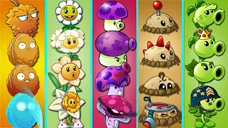 PvZ 2 Discovery - All Plants Have Same Shapes Evolution NOOB x PRO x HACKER x GOD