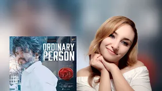 Ordinary Person reaction|Leo| Thalapathy Vijay| Nikkita Gandhi and Anirudh Ravichander| Lokesh Kanag