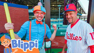 Blippi Hits a Home Run | Blippi | Kids Songs | Moonbug Kids