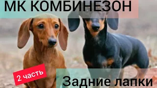 ❤️МК комбинезон для таксы девочки, 2 часть