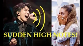 SUDDEN HIGH NOTES! - Famous Singers