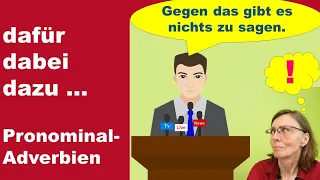 dafür dabei dazu ... -  diese Wörter heben dein Deutsch auf ein neues Level (Deutsch B2-C1)