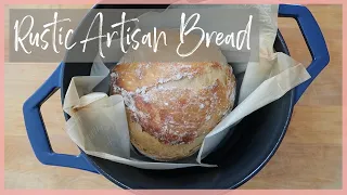 Easy Homemade Bread | Rustic Dutch Oven Bread | No Knead Bread
