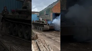 Russian T-34 Tank drives for the first time in 40 years!