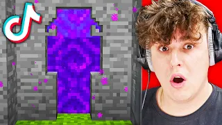 TESTUJE TRICKI z TIKTOKA czy NAPRAWDĘ DZIAŁAJĄ w MINECRAFT!!