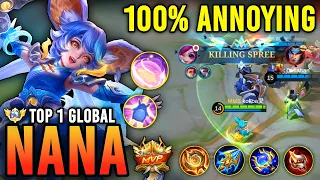 NANA BEST BUILD 2023 | TOP 1 GLOBAL NANA GAMEPLAY - MOBILE LEGENDS