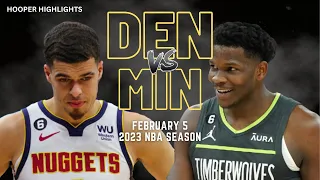 Denver Nuggets vs Minnesota Timberwolves Full Game Highlights | Feb 5 | 2023 NBA Season