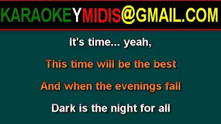 midi a ha - dark is the night for all karaoke
