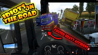 IDIOTS on the road #22 - genius players continue to ruin the game || FUNNY MOMENTS - ETS2MP