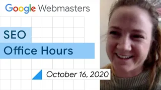 English Google SEO office-hours from October 16, 2020