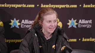 Iowa's Caitlin Clark And Molly Davis On Beating Rival Indiana #caitlinclark #hawkeyes #indianafever