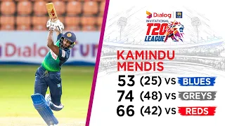 Kamindu Mendis' 3 consecutive half-centuries | Dialog-SLC Invitational T20 League 2021