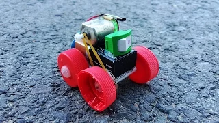 How to make a Powerful Car using 9v battery