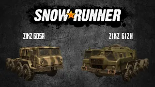 SnowRunner Обзор ZiKZ 605R и ZiKZ 612H
