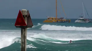 Surfing South Shore of O'ahu (Ala Moana Bowls May 10)